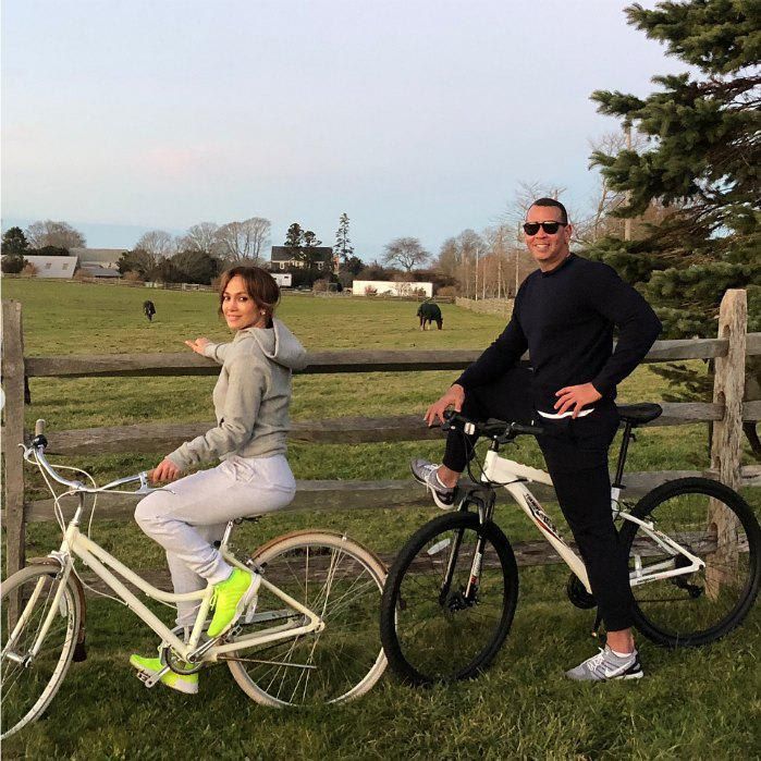 Jennifer López y Alex Rodriguez en The Hamptons