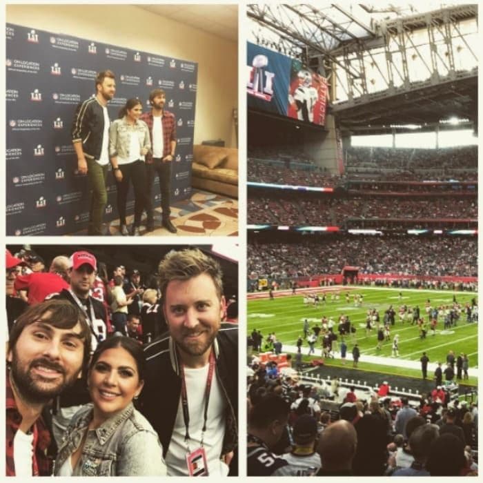 Lady Antebellum cheered on the Atlanta Falcons from inside NRG Stadium.
Photo: Instagram/@ladyantebellum