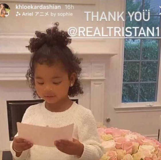 Khloe Kardashian and Tristan Thompson's daughter True