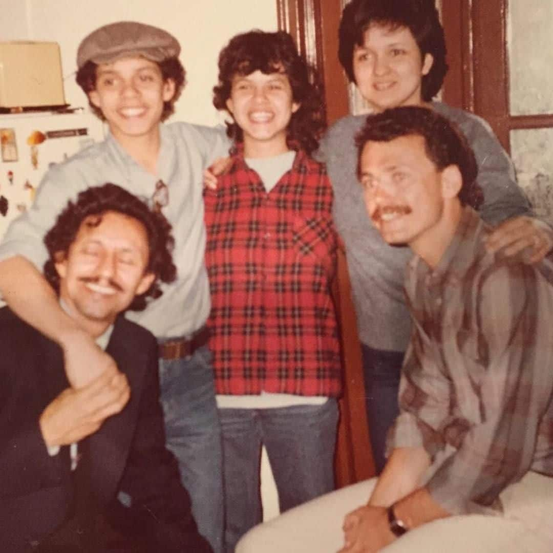 Marc Anthony con su papa