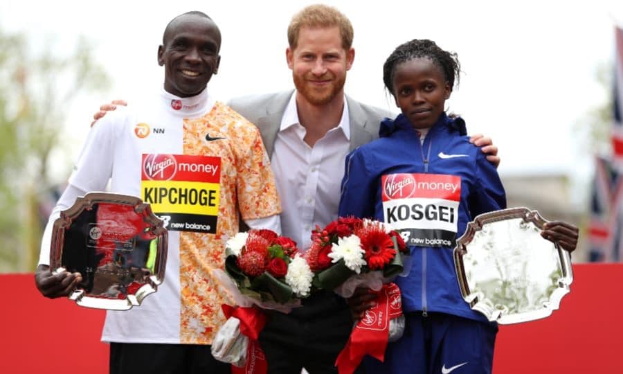 Prince Harry at London Marathon