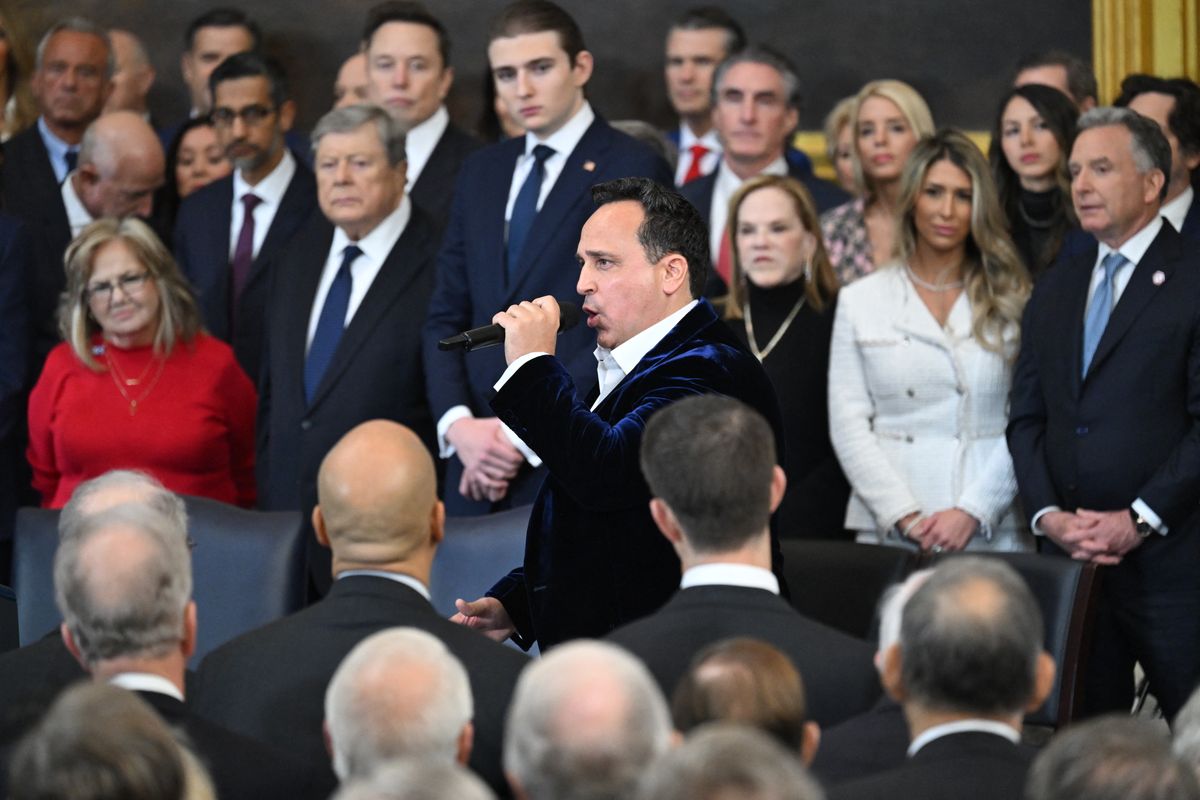 Christopher Macchio performing at the US Capitol