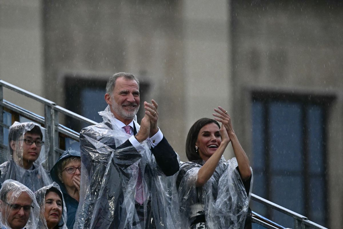 King Felipe and Queen Letizia at the opening ceremony is Paris