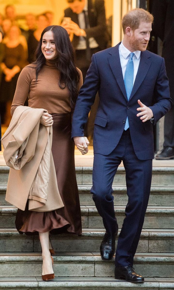 Meghan Markle and Prince Harry together and holding hands in London