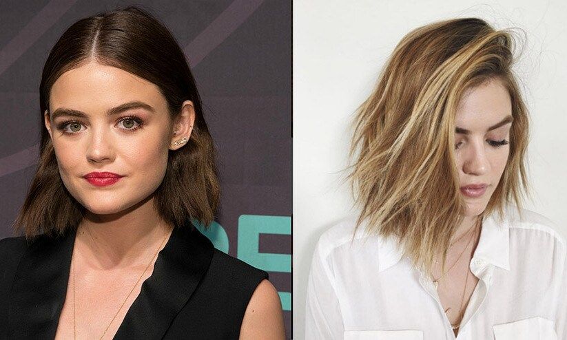 Brunette actress <b>Lucy Hale</b> achieved the perfect summer shade with a lighter base and gorgeous highlights.
Photo: Getty Images/Instagram