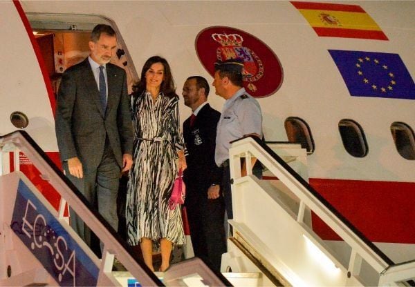 Queen Letizia arrives to Cuba