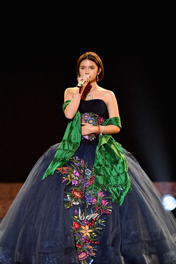  Angela Aguilar performs onstage at the premiere ceremony during the 61st Annual GRAMMY