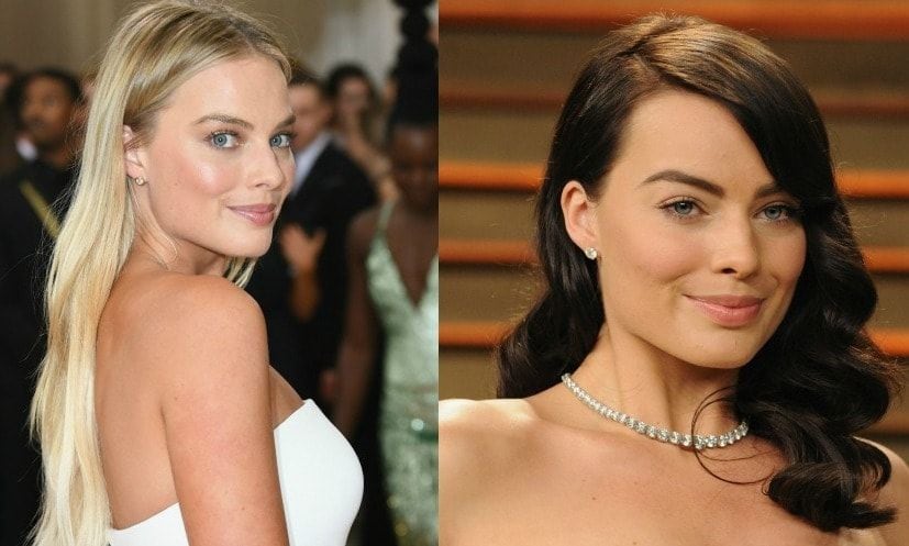 <b>Margot Robbie</b> traded in her signature locks for a smoldering brunette look.
<br>
Photo: Getty Images