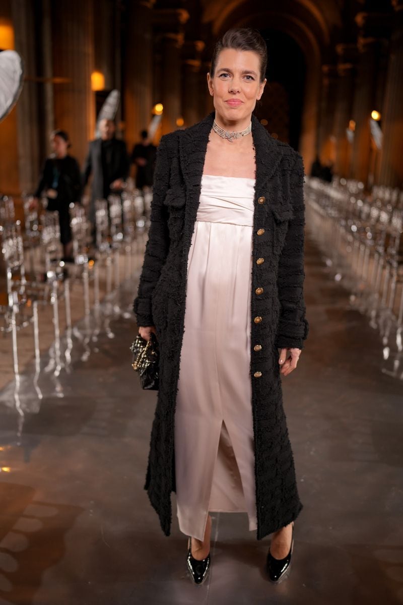 Charlotte Casiraghi at Le Grand DÃ®ner du Louvre held at MusÃ©e du Louvre on March 04, 2025 in Paris, France. (Photo by Swan Gallet/WWD via Getty Images)