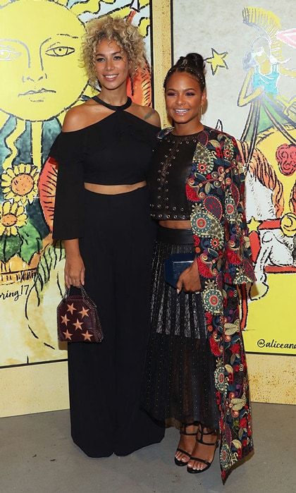 Singers Leona Lewis and Christina Milian posed for a colorful photo at the Alice + Olivia by Stacey Bendet Spring/Summer 2017 Presentation.
Photo: Rob Kim/Getty Images for Alice + Olivia by Stacey Bendet