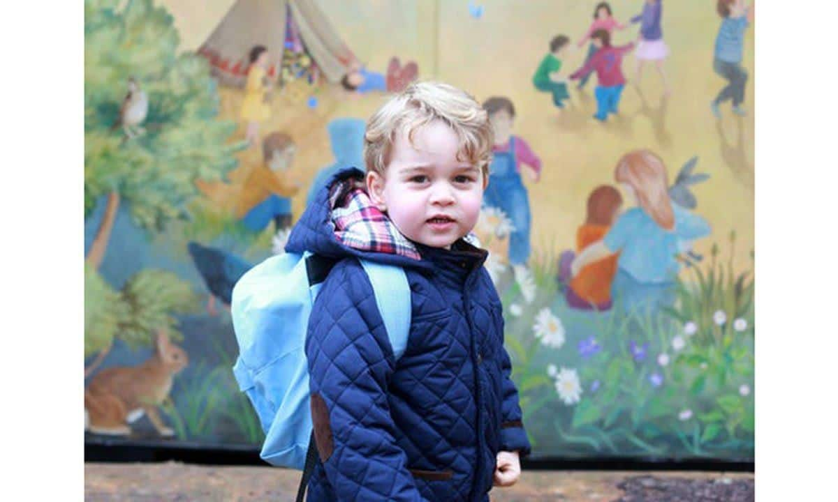 Prince George attended his first day of preschool at Westacre Montessori School in January 2016.