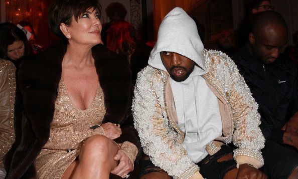 Kris Jenner and Kanye West were dressed to impress while sitting front row at the Balmain fashion show.
<br>
Photo: Getty Images