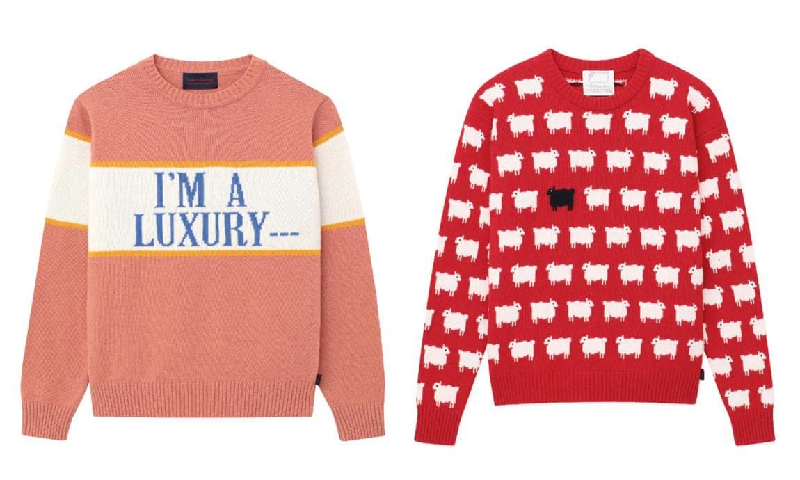 The iconic sweaters retail for $295