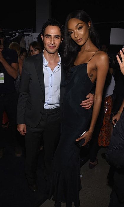 Zac Posen and Jourdan Dunn made a fierce duo backstage at the designer's presentation during New York Fashion Week.
Photo: Dimitrios Kambouris/Getty Images for New York Fashion Week