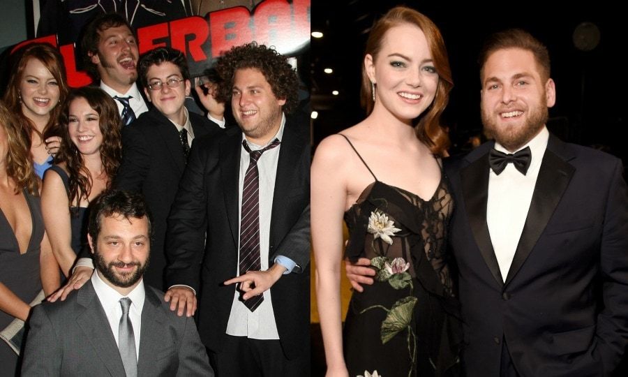 <b>Superbad</b>
Emma Stone and Jonah Hill, who starred in the 2007 comedy produced by Judd Apatow reunited in 2017 at the Screen Actors Guild Awards.
Photos: Getty Images