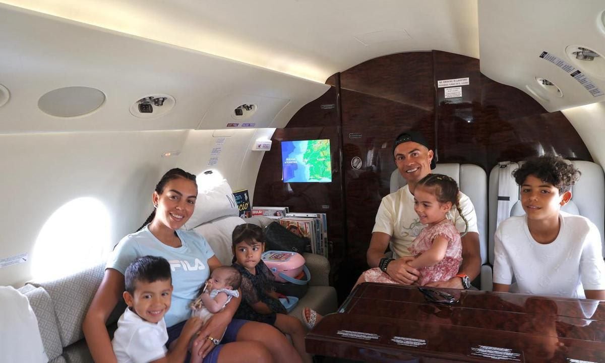 Georgina Rodríguez, Cristiano Ronaldo y sus hijos