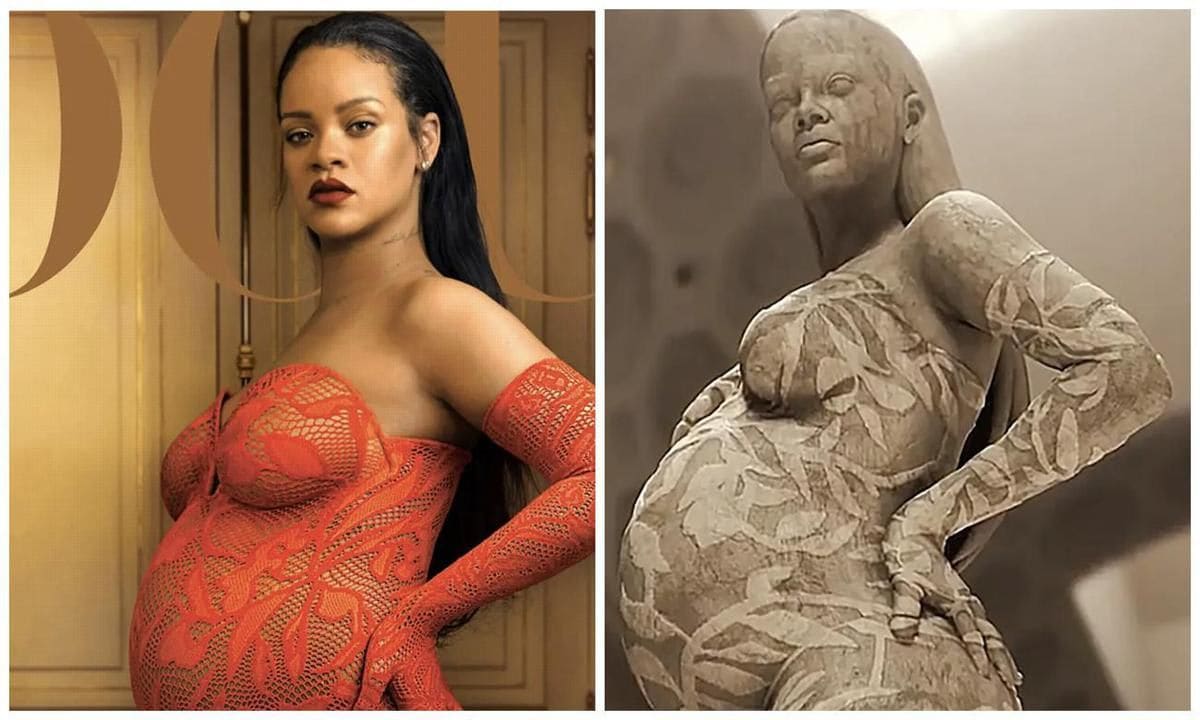 Rihanna's sculpture