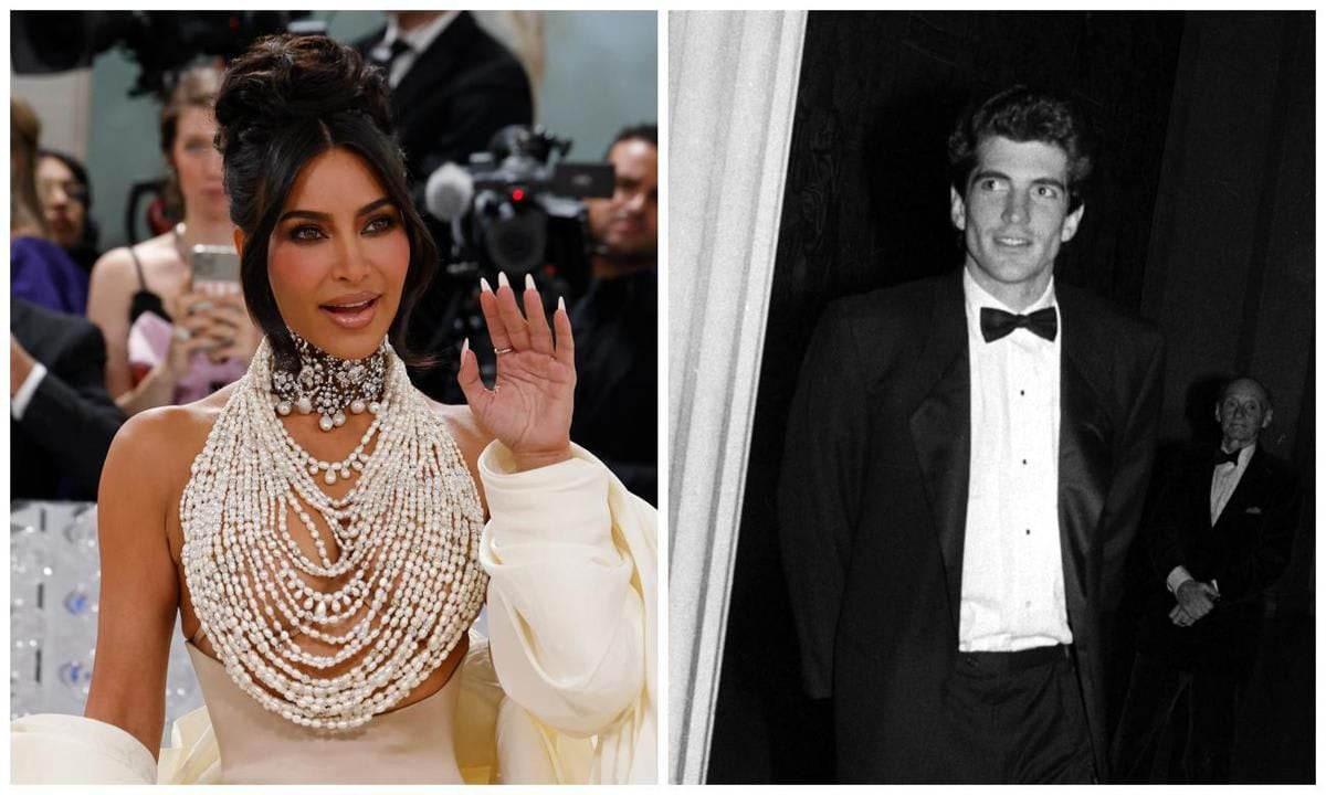 Kim Kardashian and John F. Kennedy Jr.