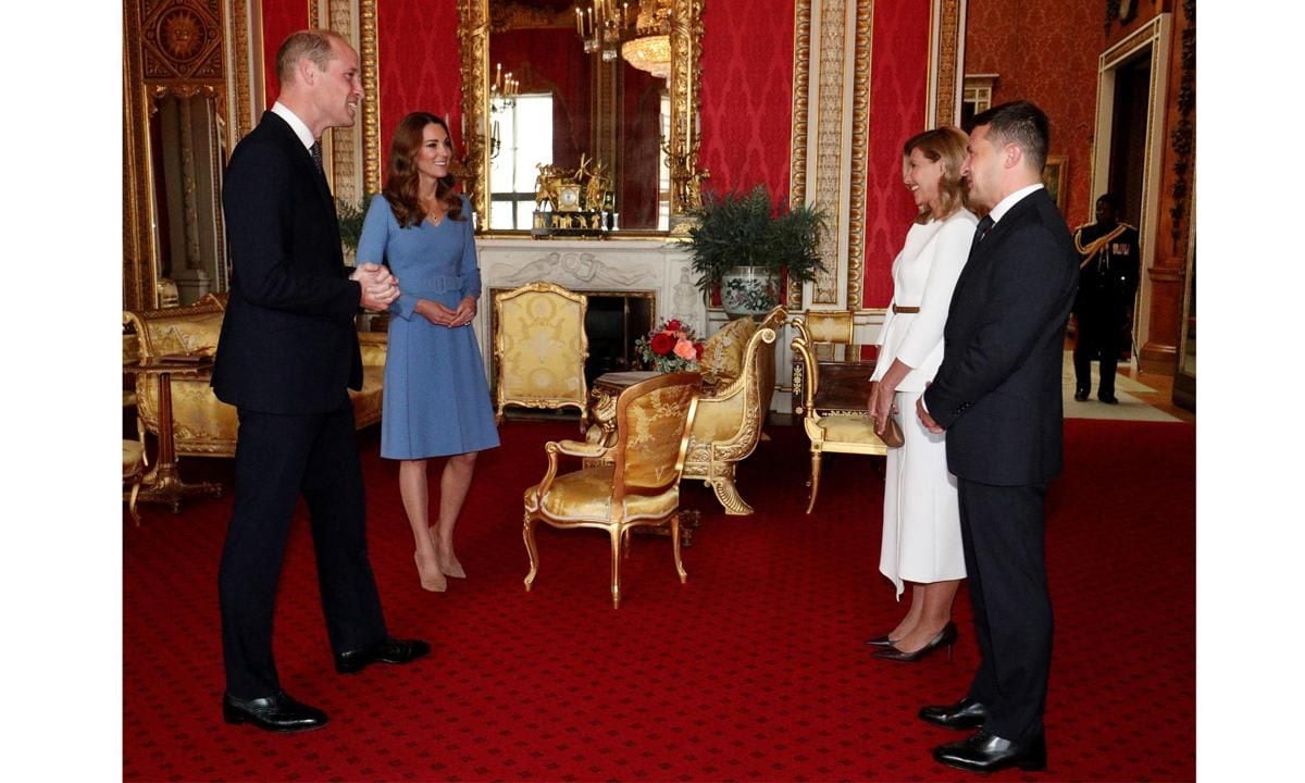 The Duke and Duchess of Cambridge stand with President Zelensky and all of Ukraine’s people