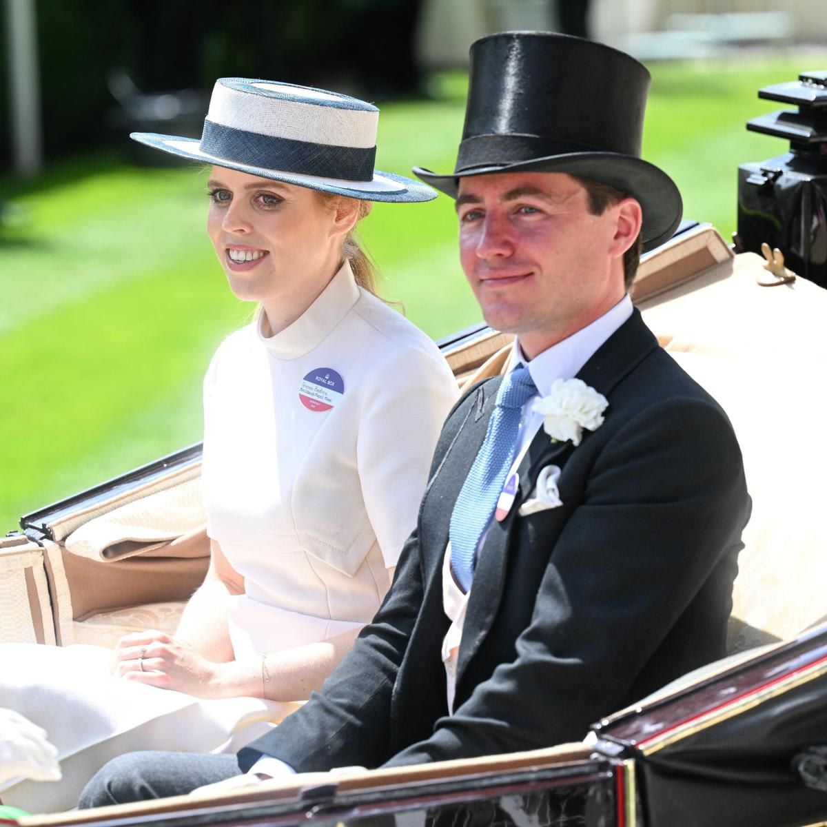 The couple rode in a carriage at Royal Ascot on June 15