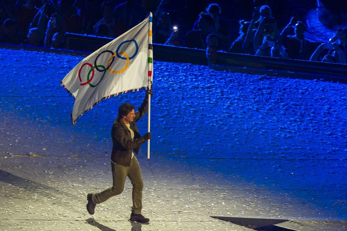 Tom Cruise at the Paris Olympics