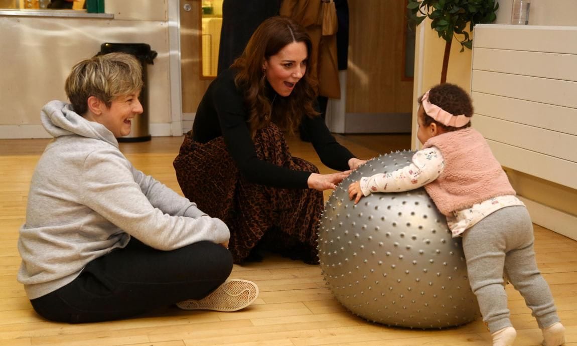 The Duchess of Cambridge visited the Ely & Caerau Children's Centre in Cardiff on Jan. 22