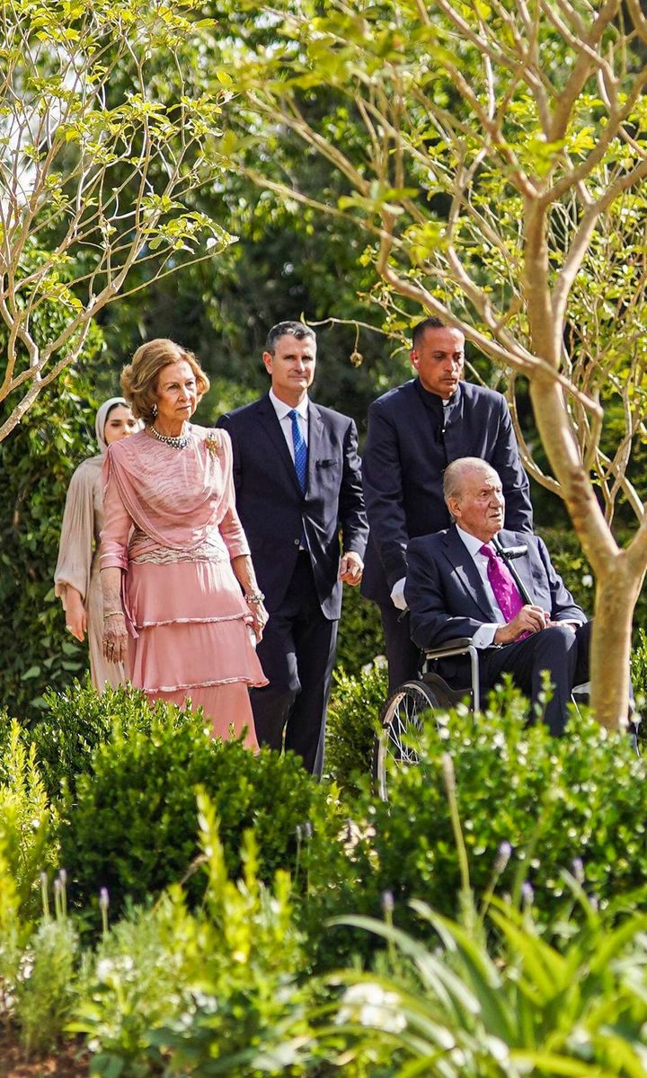 King Felipe of Spain's parents, Queen Sofia and King Juan Carlos I.