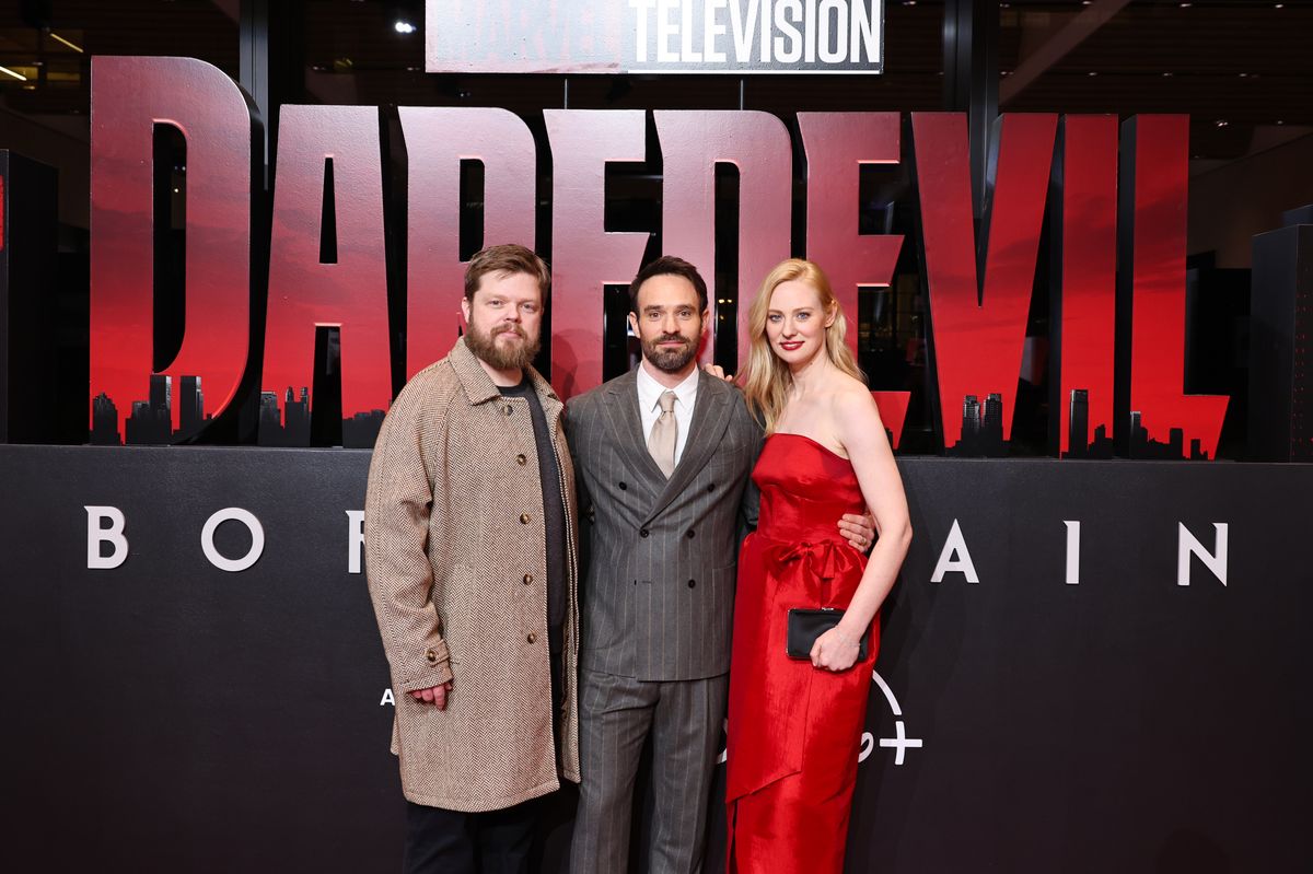 "Daredevil: Born Again" stars Elden Henson, Charlie Cox, and Deborah Ann Woll