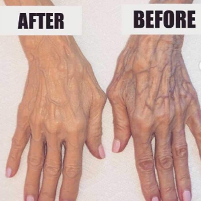 kim k grandma hand