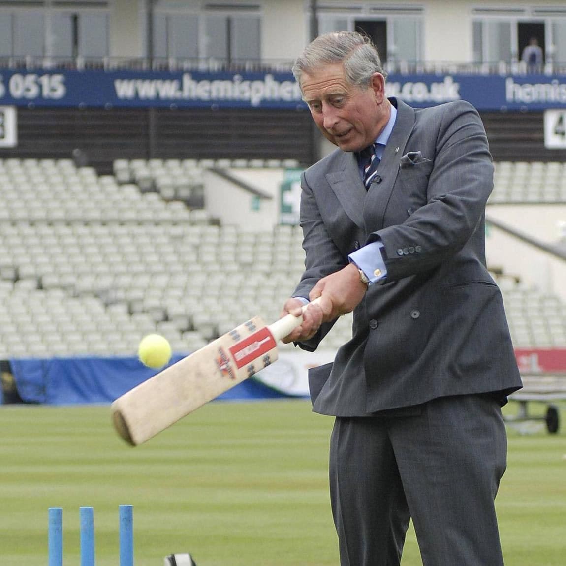 HRH Prince of Wales attends the Prince's Trust Cricket Programme