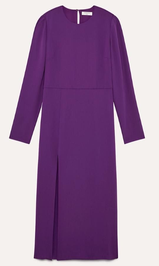 Meghan Markle Purple dress designer