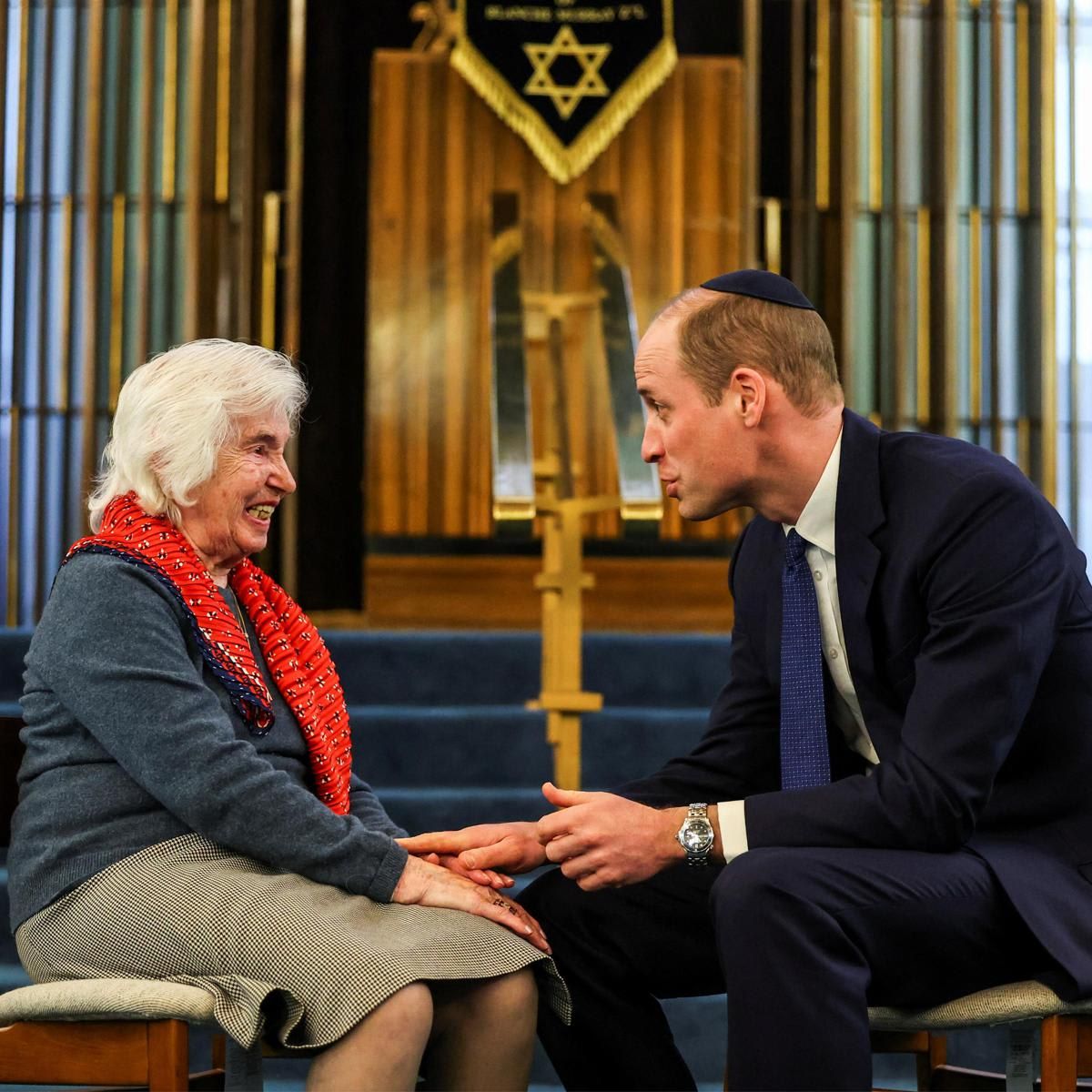 The Prince of Wales met with Renee Salt, a Holocaust survivor, on Feb. 29