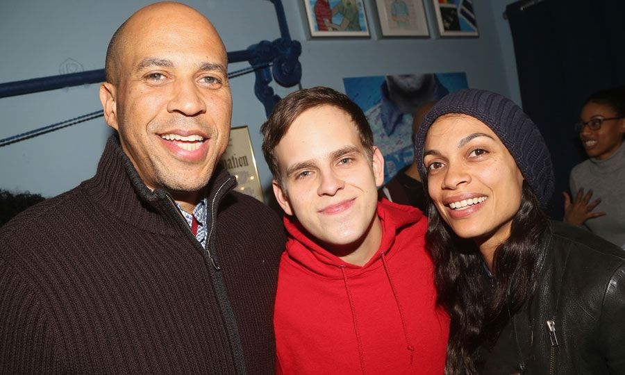 Rosario Dawson and Cory Booker 