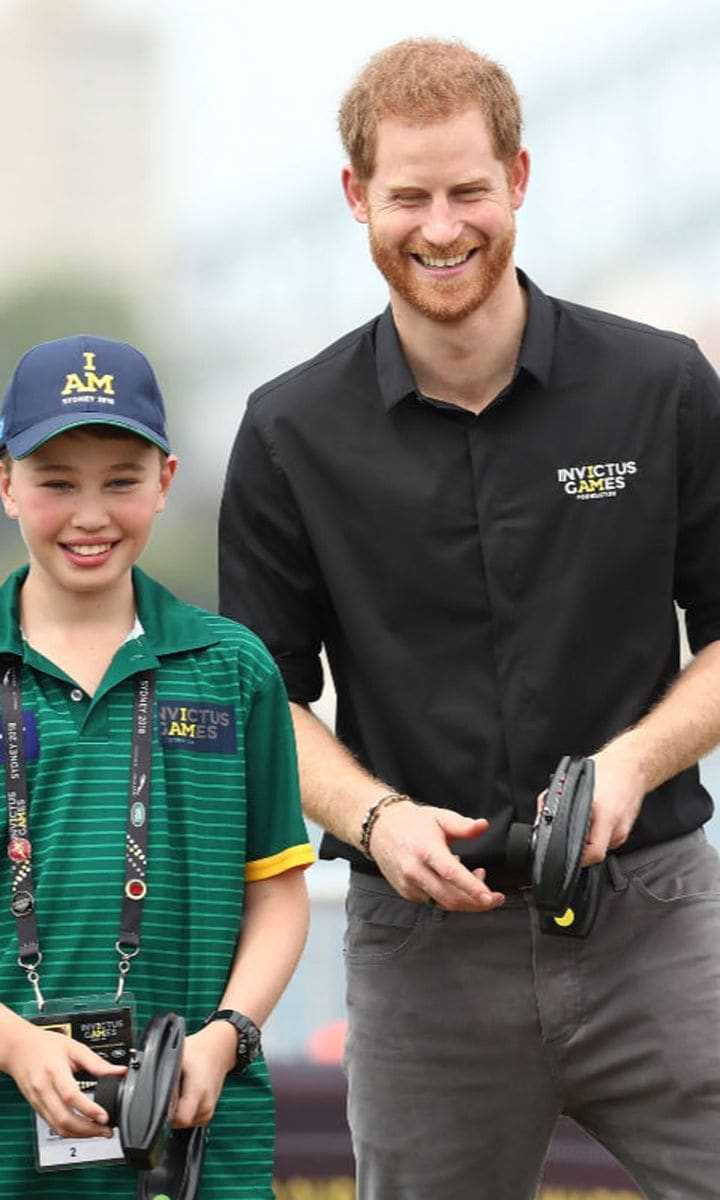 Prince Harry has fun with a teen