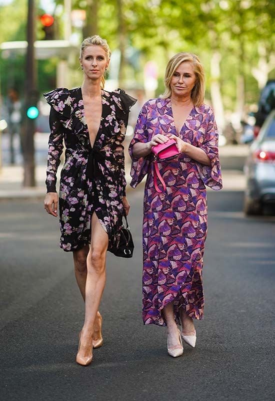 nicky hilton mom kathy floral dress