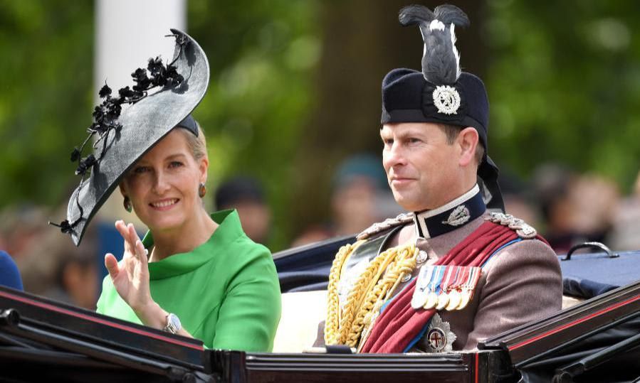 Countess of Wessex trooping the colour