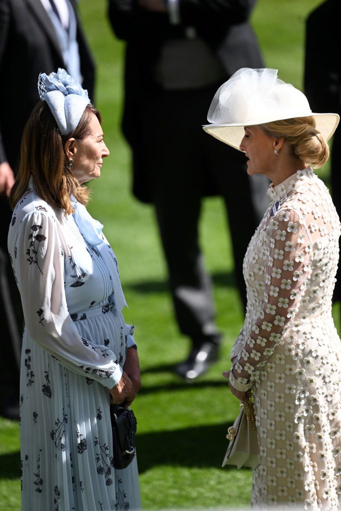 Carole Middleton attends day two of Royal Ascot 2024 at Ascot Racecourse 