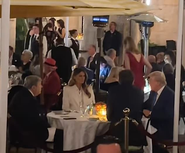 The Trump family spend Thanksgiving at Mar-a-Lago