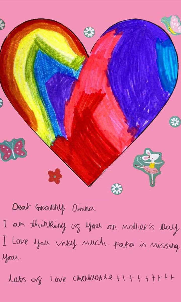 princess charlotte mother's day card