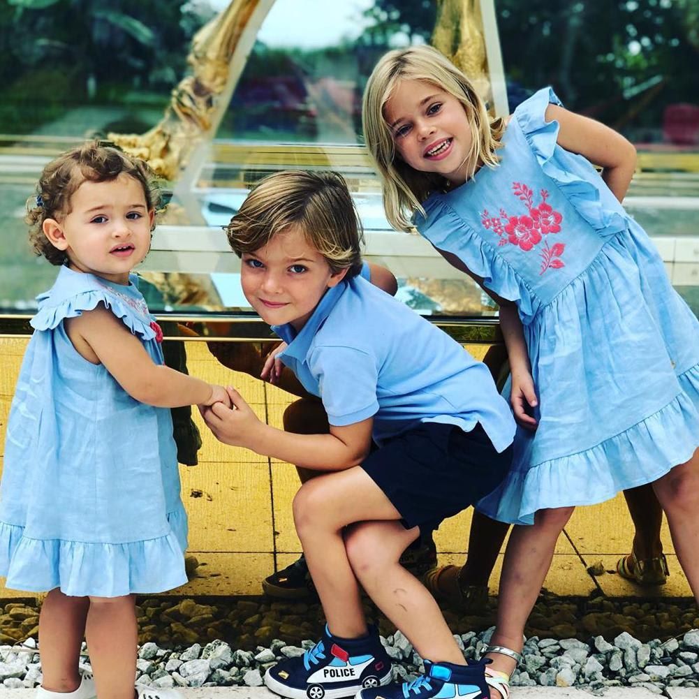 Picture of Princess Madeleine's children Leonore, Nicolas and Adrienne