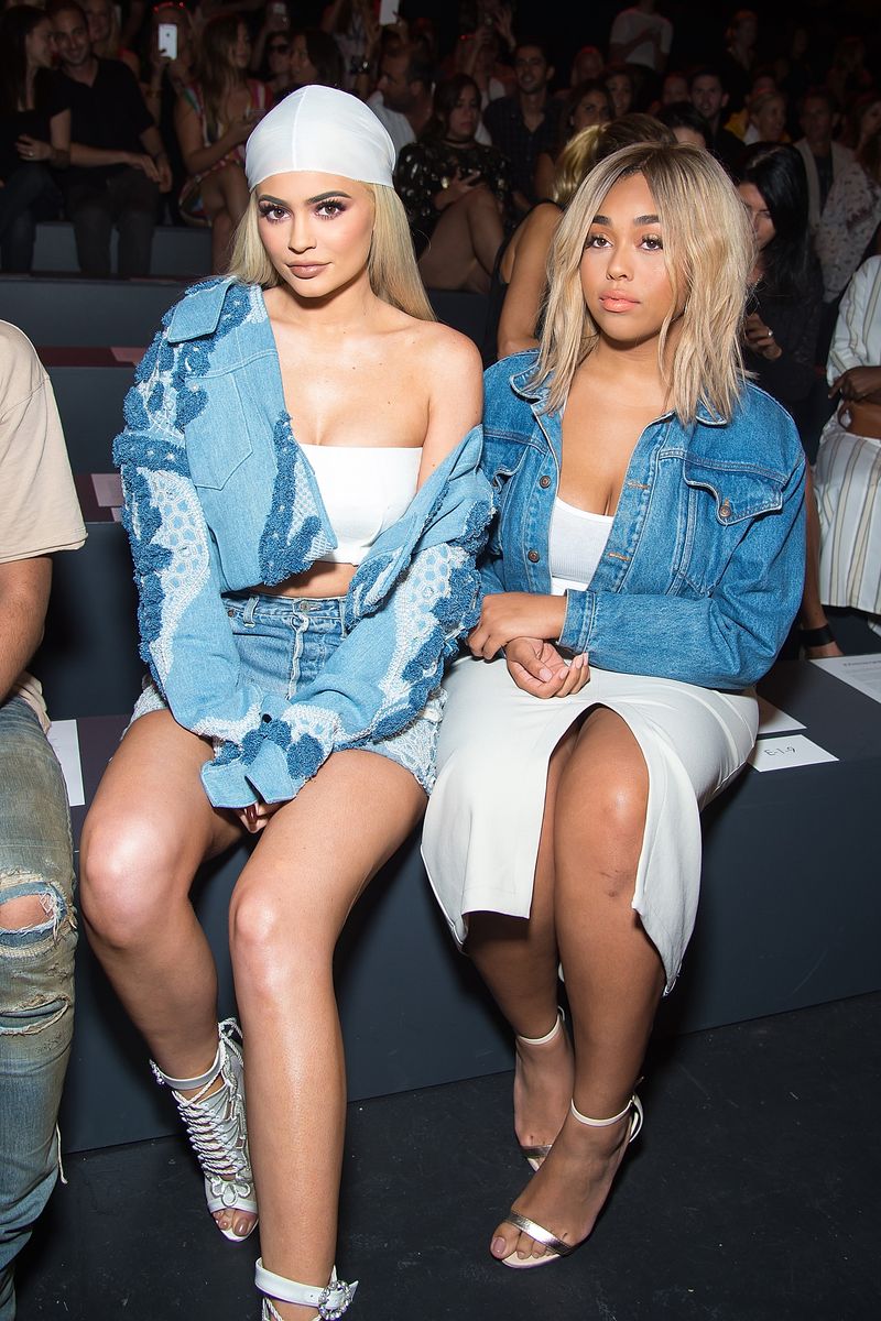 Kylie Jenner and Jordyn Woods attend the Jonathan Simkhai Fashion Show during September 2016 