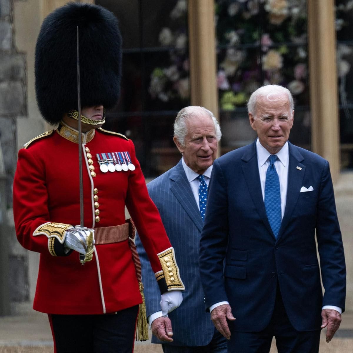 King Charles III welcomed President Joe Biden to Windsor Castle on July 10