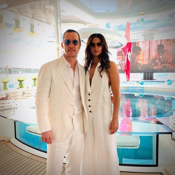 Matthew McConaughey, Camila Alves in Miami for Super Bowl 2020
