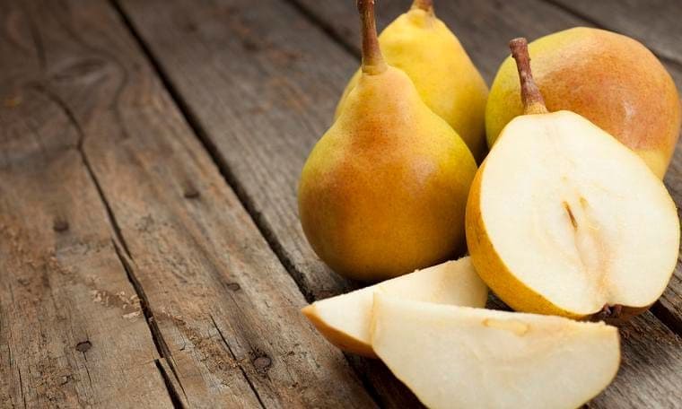 Pears on a table