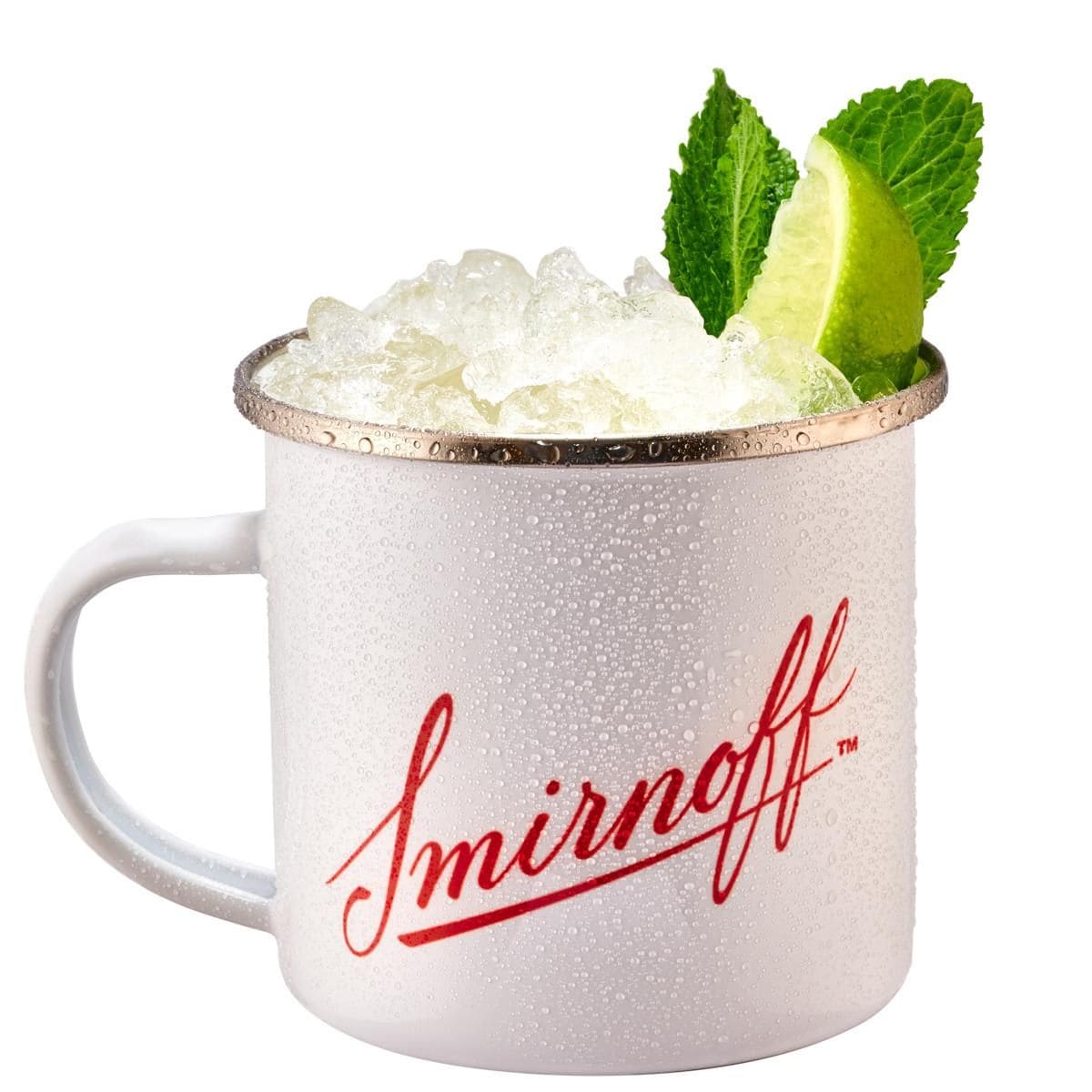 A refreshing version of the moscow Mule with Smirnoff 21.