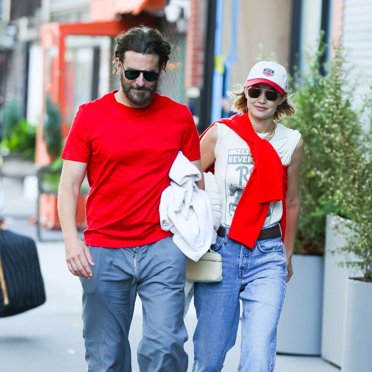 Bradley Cooper and Gigi Hadid are seen in NoHo 