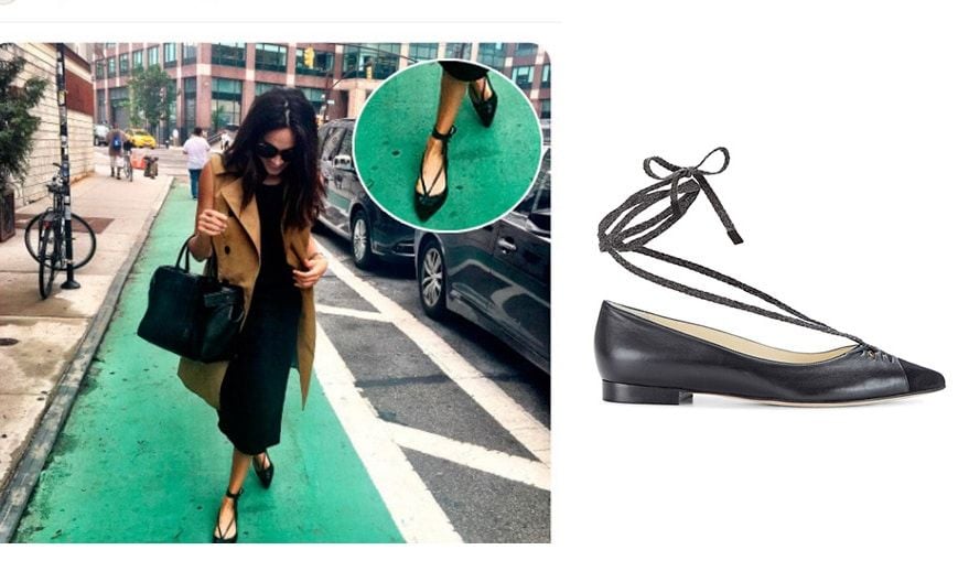 For your special someone who is fashionable but always on the go, be like Meghan and grab a pair of flats from Sarah Flint. The 'Lily', handcrafted in black lambskin, has leather lining and a sweet cotton tie detail.
<I>$345 from sarahflint.com</I>
Photos: Instagram/@meghanmarkle, sarahflint.com