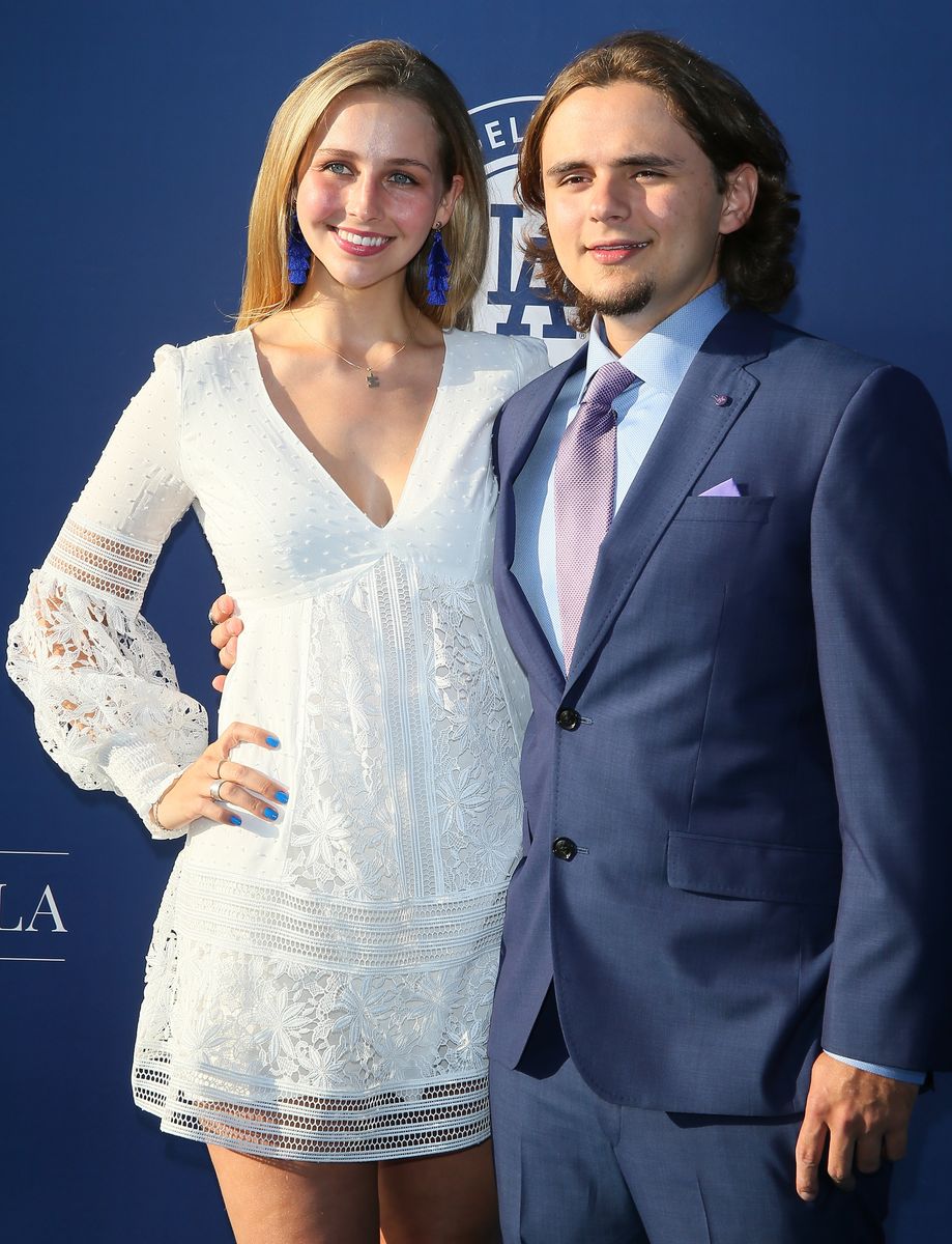 Molly Schirmang and Prince Jackson attend the 5th Annual Blue Diamond Foundation at Dodger Stadium on June 12, 2019 