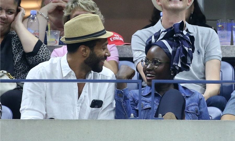 <a href="https://us.hellomagazine.com/tags/1/lupita-nyongo/"><strong>Lupita Nyong'o</strong></a>, and her friend William DeMeritt cheered on Serena Williams, who the actress called "simply the best."
<br>
Photo: GC Images