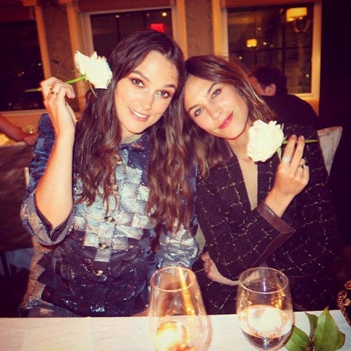 Roses for English roses! Keira Knightley and Alexa Chung attended the CHANEL Fine Jewelry Dinner, which was honoring the <i>Pirates of the Caribbean</i> actress, held at The Jewel Box at Bergdorf Goodman.
Photo: Instagram/@derekblasberg